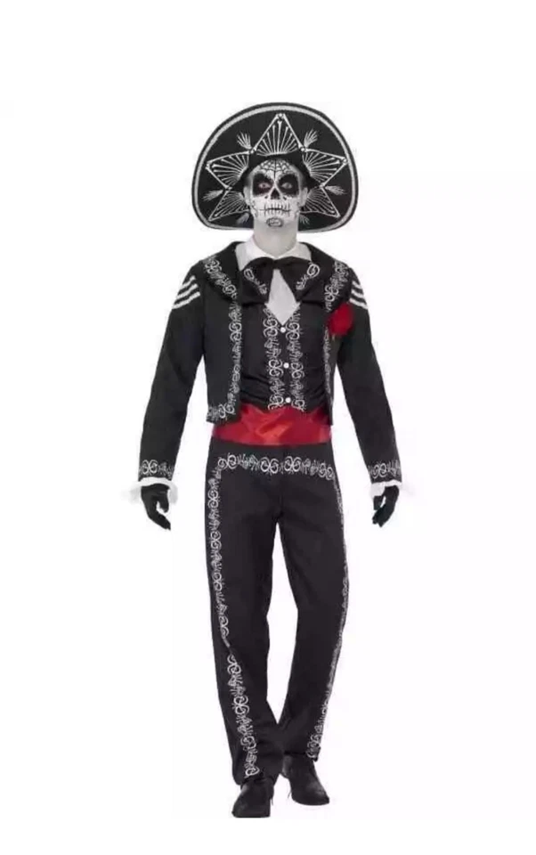 Disfraz Halloween Deluxe Día de Muertos Señor Huesos Talla M A133 Foto 1 de 1