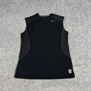 Nike Pro Combat Dri-Fit Fitted ärmelloses Shirt Herren Large schwarz sportlich tailliert - Bild 1 von 22