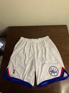 2009-10 Philadelphia 76ers Basketball #44 Game Shorts adidas Size 42+2 - Picture 1 of 6