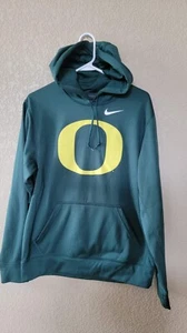 Oregon Ducks Nike Therma Fit Pullover Hoodie Sweatshirt Mens Small Green - Picture 1 of 3