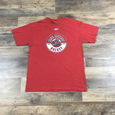 Columbus Blue Jackets Hockey T-Shirt Men’s Medium CBJ Shirt Vintage 2000s NHL Cover