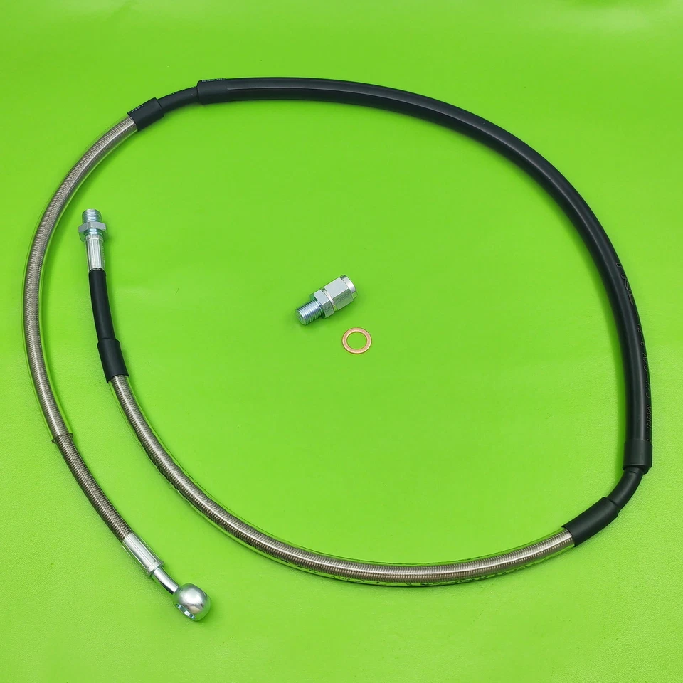 New Front Braided Brake Hose Line For SUZUKI RM80 RM80S 1986-2001 - Image 1 of 3