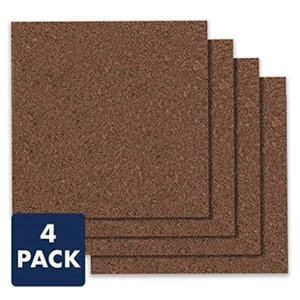 Quartet Cork Board Bulletin Board Tiles, 12" x 12", Corkboard, Mini Wall Bulleti - Picture 1 of 1