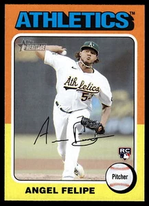 2024 Topps Heritage #147 Angel Felipe Rookie Oakland Athletics - Picture 1 of 2