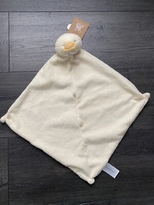 Angel Dear Yellow Sleeping Duck Lovey Security Blanket Soft Plush 12" - Image 1 of 4