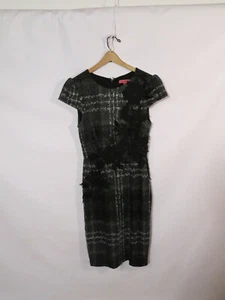 Betsey Johnson Lace Plaid Short Sleeve Mini Black Cocktail Dress Womens Size 4 - Picture 1 of 7