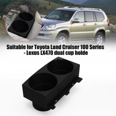 Car Console Dual Cup Holder Fit For Toyota Land Cruiser 100 Series - Lexus LX470 - Image 1 of 4