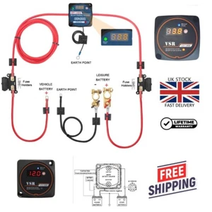 Kit de relé de batería de ocio listo para usar 12V 140A digital VSR cámper furgoneta cable de 5M - Imagen 1 de 9