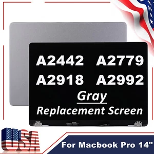 New Gray LCD Screen Display Assembly For Macbook Pro A2442/A2779/A2918/A2992 USA - Picture 1 of 8