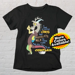 Add a little Chaos Discord My Little Pony MLP Short-Sleeve Unisex Tee - Picture 1 of 11