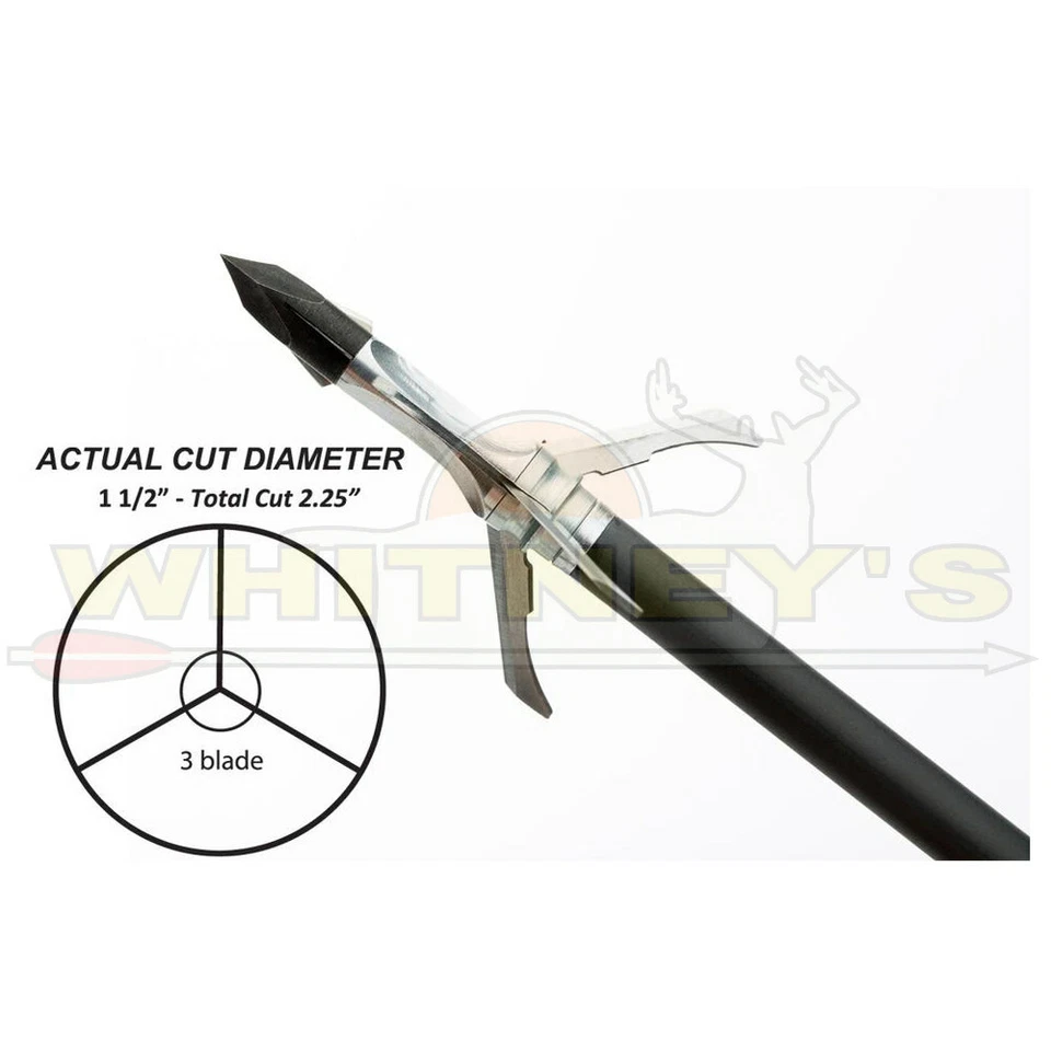 Grim Reaper Razor Tip Crossbow Broadheads - 100gr. - 3 blade - 3pk - 1973