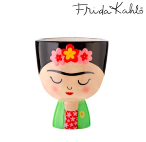 Sass & Belle Frida Kahlo Planter Flower Plant Brush Pen Pot Mexican Home Decor - Picture 1 of 6