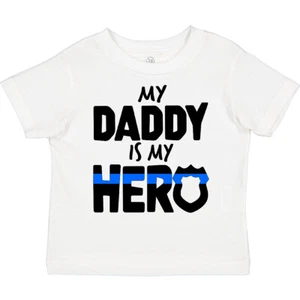 Inktastic My Daddy Is My Hero Police Officer Family Toddler T-Shirt Kids Father - Picture 1 of 15