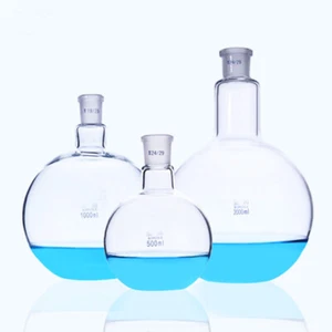 25ml - 1000ml Flat Bottom Evaporating Flask with 1-4 Standard Necks Glassware - Picture 1 of 16