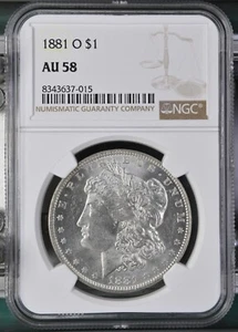 1881-O Morgan Dollar NGC zertifiziert AU58 - Bild 1 von 2