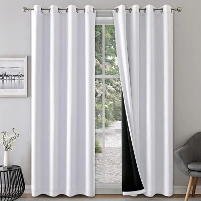 100% Blackout Double Layer Full Shading Blackout-Curtains for Living Room - Image 1 of 4