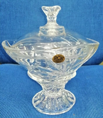 SCATOLA CRISTALLO RCR OASIS PORTA DOLCI CARAMELLE CIOCCOLATTINI CONFETTI - Immagine 1 di 3