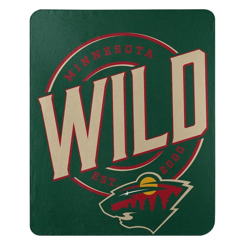Minnesota Wild Blanket Fleece Throw 50  x 60 Cover