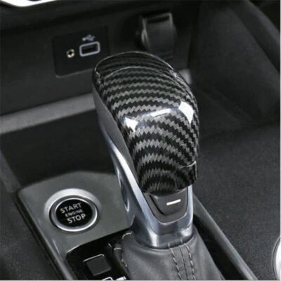 Carbon Fiber abs Inner Gear Shift Knob Decor Cover Trim For Nissan Kicks 2018-22 Foto 1 de 4