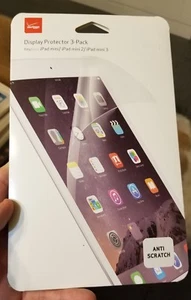 Verizon Anti-Scratch Display Screen Protector 3 Pack Apple iPad mini 2 3 - Clear - Picture 1 of 2