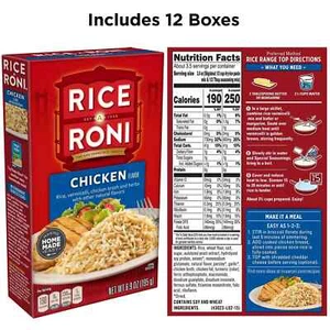 Quaker Rice A Roni Chicken 6.9Oz Boxes 12 Pack - Picture 1 of 5