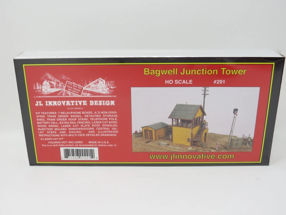 JL Innovative HO 291 Bagwell Junction Tower Railroad Switching Building Kit - Image 1 of 1