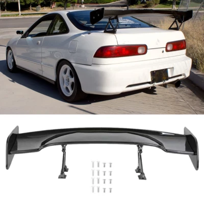 46" GT-Style Rear Trunk Wing Spoiler Matte Black Adjustable For Acura Integra Foto 1 de 4