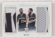 2014 Panini Flawless Dual Diamond Memorabilia /15 Marc Gasol Mike Conley #DD-MG