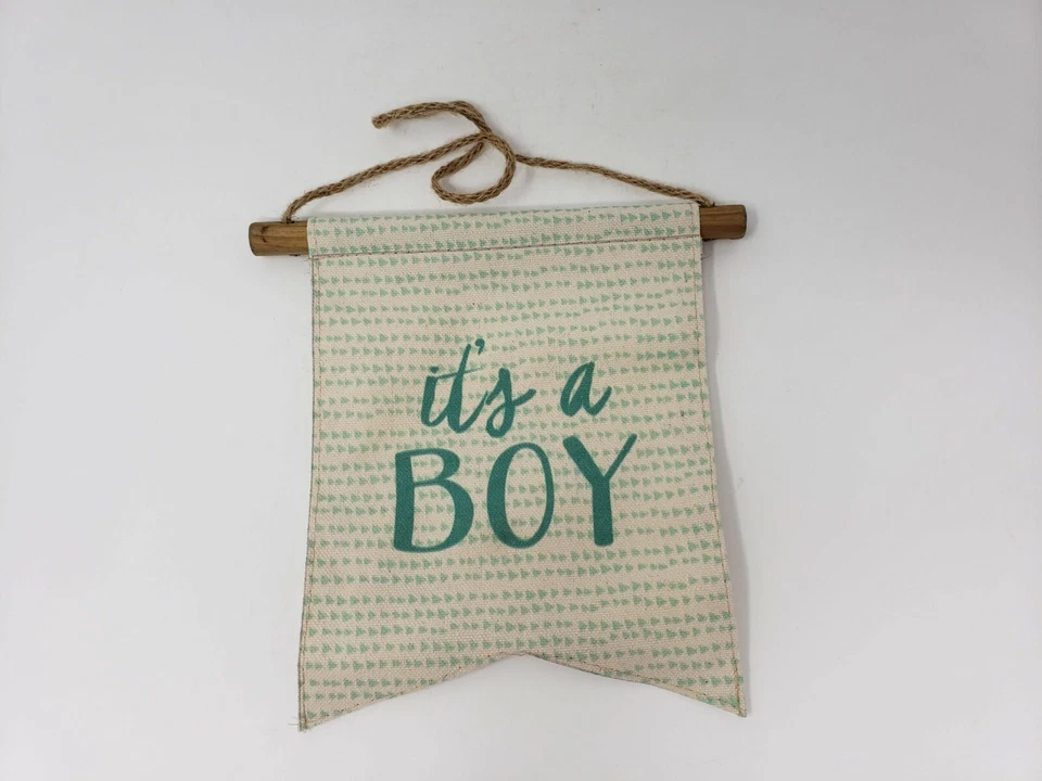 Bandera decorativa Tag Ltd arpillera It's a Boy - Nueva Foto 1 de 1