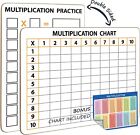 Dry Erase Multiplication Chart Whiteboard 9" x 12" Multiplication Table Doubl...