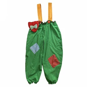 Handmade Child's Clown Costume Jumper Suspenders Halloween Theatre Ministry Lg - Picture 1 of 8