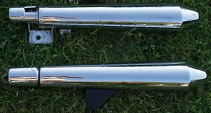 Genuine OEM Triumph Bonneville Cone C4 Mufflers 22206485 Left & 2206490 Right - Picture 1 of 16