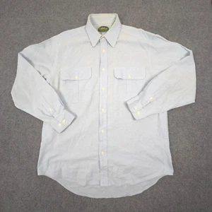 VTG RM Williams Shirt Mens LARGE Blue Classic Fit Long Sleeve Button Up Size L - Picture 1 of 12