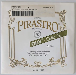 Pirastro Oliv Cello G String - Silver wound/gut core Medium Gauge 4/4 - Imagen 1 de 2