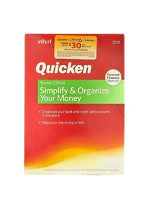 Intuit Quicken Starter Edition 2012 Windows XP/ SP2 & Up/Vista/ 7 - Picture 1 of 3