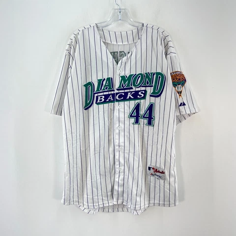 Majestic White MLB Arizona Diamondbacks Paul Goldschmidt #44 Jersey Mens Size 50 Cover