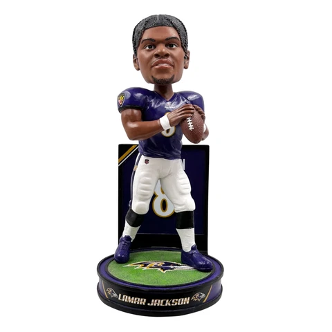 Lamar Jackson Baltimore Ravens Hero Series Bobblehead NFL Football Cover