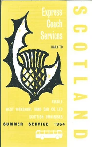 Ribble/Scottish Omnibuses Summer Service 1964 Express Coach Services to Scotland - Picture 1 of 1