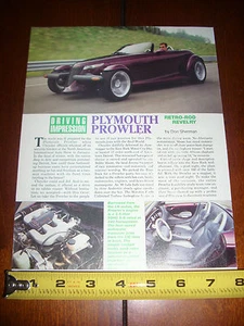PLYMOUTH PROWLER RETRO ROD - ARTICOLO ORIGINALE - Foto 1 di 3