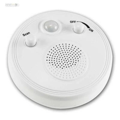 CHILITEC Radio mit Bewegungsmelder bis 3m, UKW FM, Batterie-Bad-Radio für Decke oder Wand