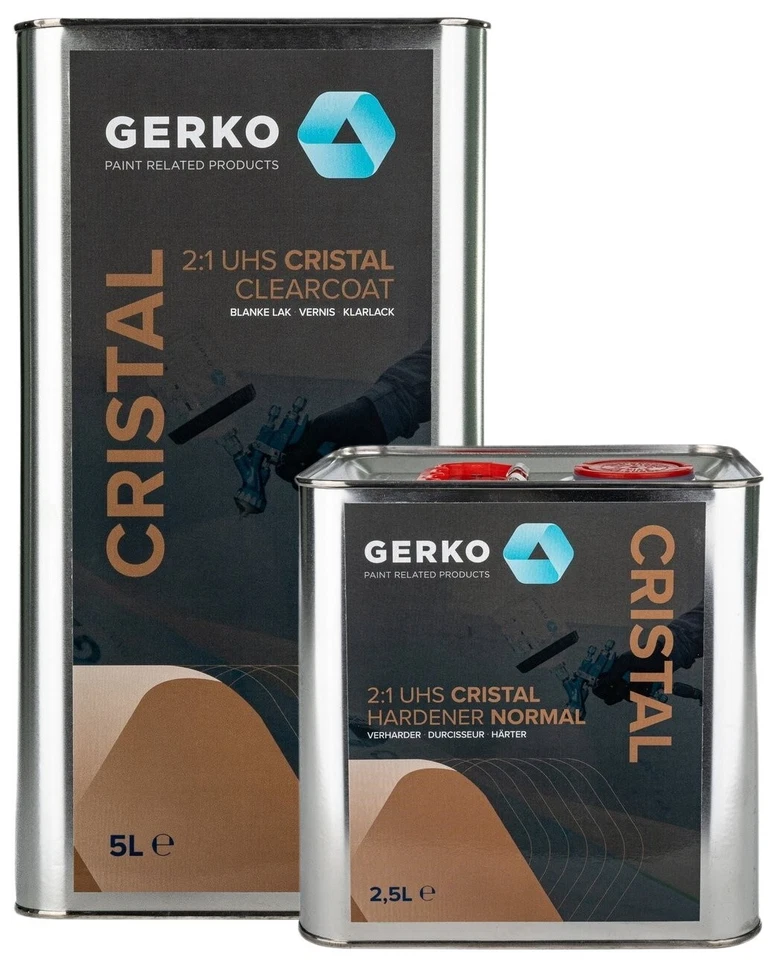 Gerko 7,5L Cristal UHS resistente a arañazos acrílico premium pintura transparente pintura de coche 2:1 con endurecedor - Imagen 1 de 1