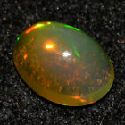 Ethiopian Fire Opal Natural Gemstone Oval 0.85Cts 5.9x7.9mm Cabochon OC-1659