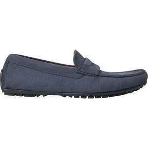 DOLCE & GABBANA Shoes Blue Calf Leather Slip On Moccasin EU41.5 / US8.5 800usd - Picture 1 of 10