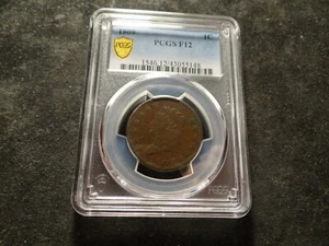 1809 PCGS F 12 beeindruckender Flan klassischer Kopf großer Cent schöne Kupferplatte - Bild 1 von 10