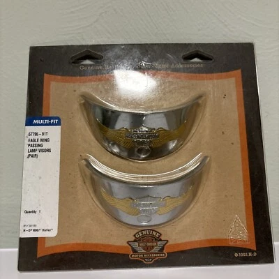 哈雷戴维森原始设备制造商通行灯遮阳板鹰翼软尾旅游67796-91T — 第 1/4 张图片