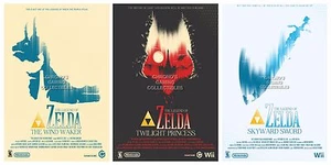 The Legend Of Zelda Wind Waker Twilight Princess GameCube POSTERS MADE IN USA - Picture 1 of 4