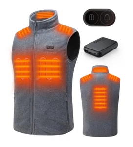 Heated Fleece Gilet with 5000mah Power Bank - Large (HC10) - Picture 1 of 4
