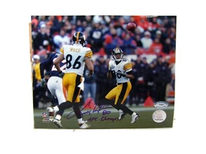Foto firmada autografiada 8x10 de Cedrick Wilson de los Pittsburgh Steelers NFL Holo certificado de autenticidad - Imagen 1 de 1