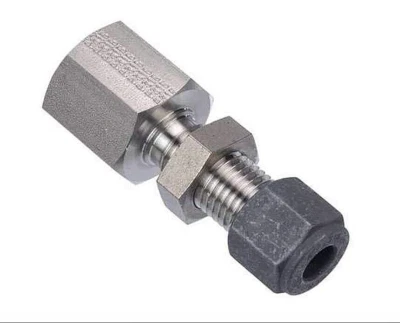 1/2 Tube x 3/8 FNPT 316ss Female Bulkhead Connector Parker CPI  8-6 GH2BZ-SS - Image 1 of 2
