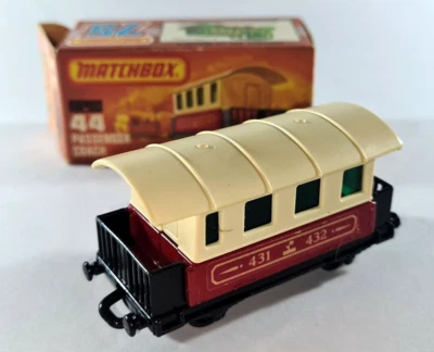 Matchbox No.44 Passenger Coach 1978 | Diecast Model Toy Train Boxed H7. - Image 1 of 4